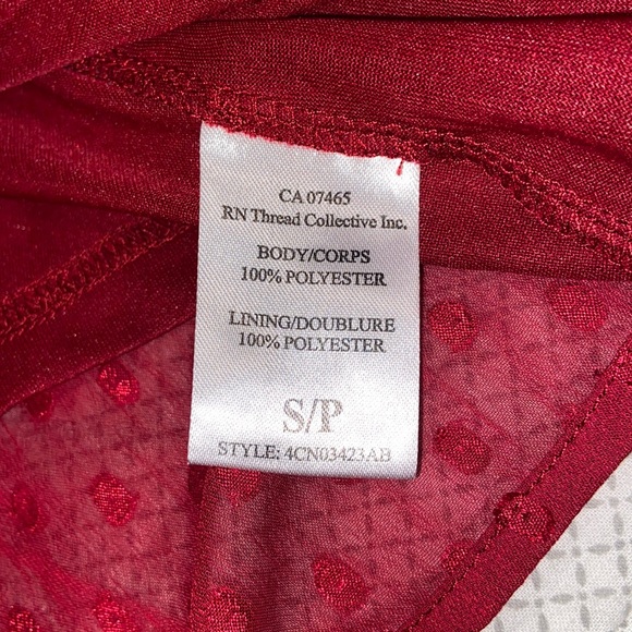 ABS maroon dress small petite - Picture 3 of 5